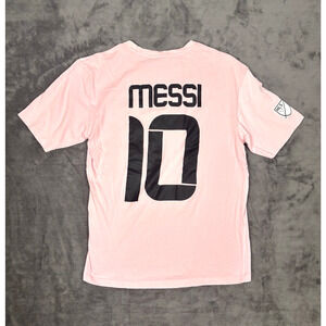 Men's XS Lionel Messi Pink Inter Miami MLS Jersey Shirt